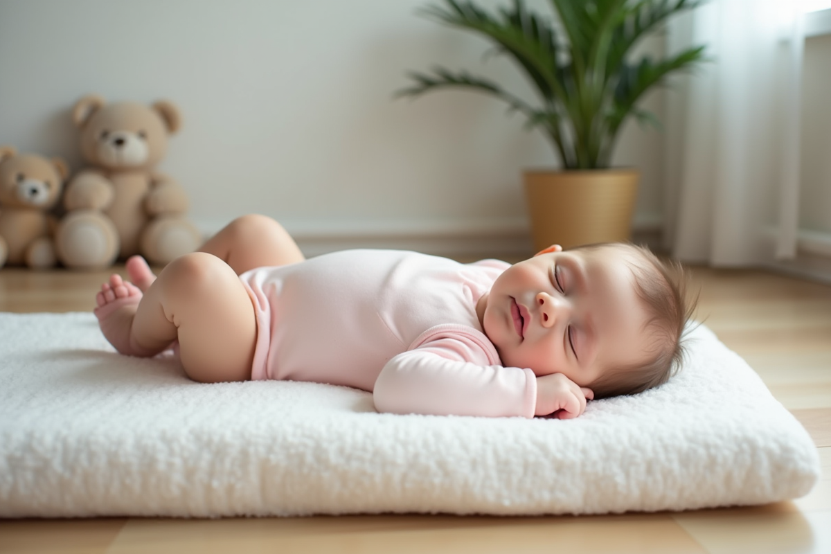 Bébé et sommeil sécurisé : l’utilisation d’un matelas au sol