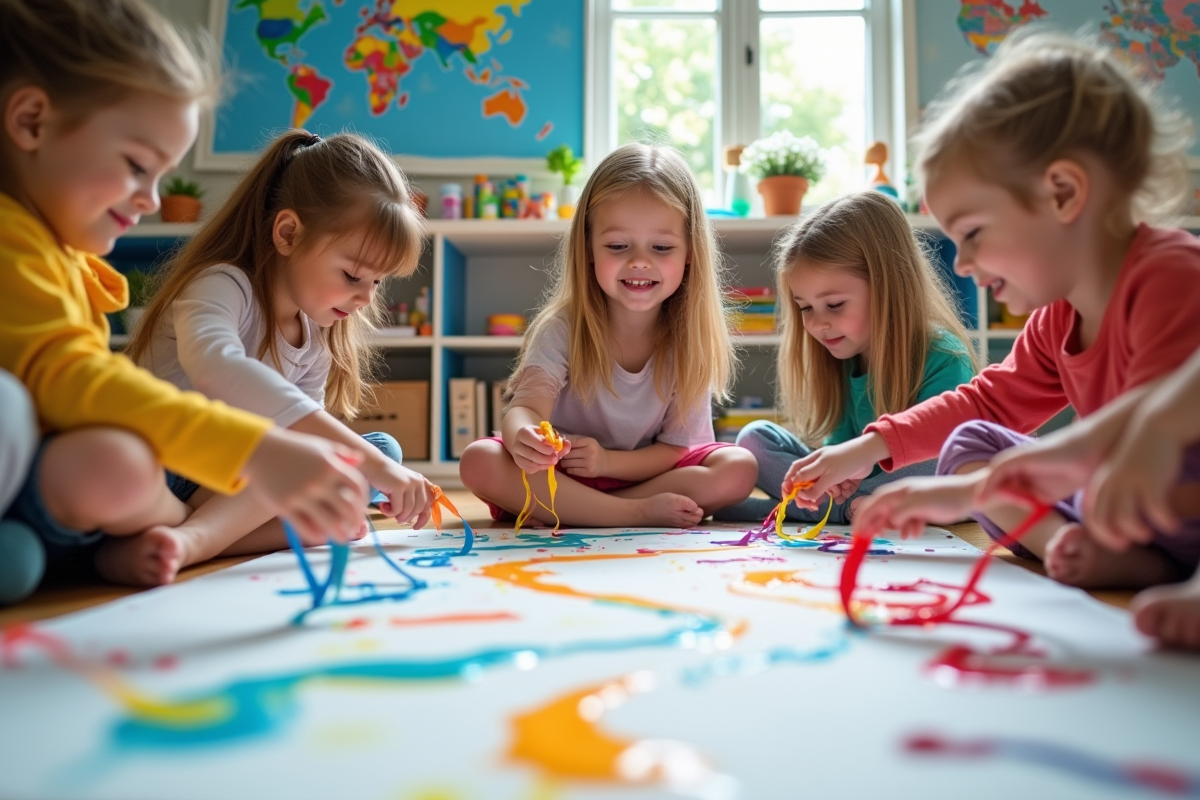 Création de mouvement dans l’art pour enfants : Techniques et astuces