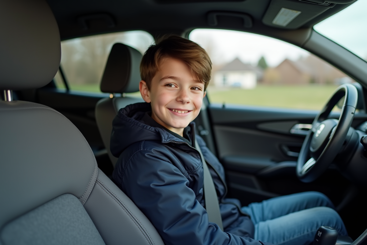 Âge minimum pour qu’un enfant puisse monter à l’avant d’une voiture