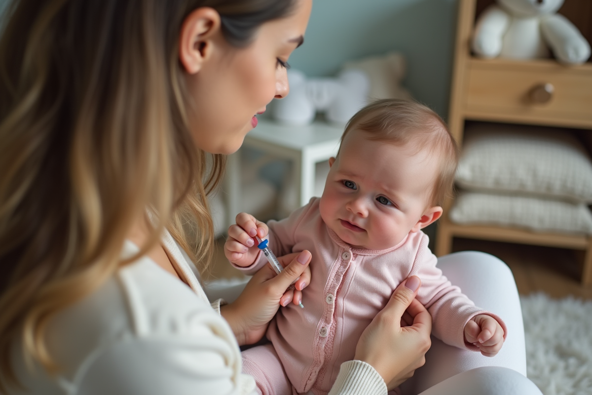 Administration de Tylénol pour apaiser la poussée dentaire chez le bébé